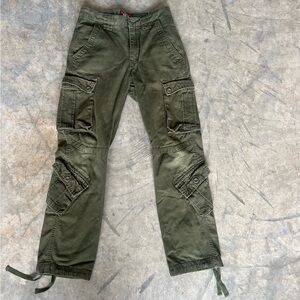 Match Green Cargo Pants Utility Style
